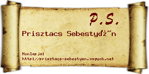 Prisztacs Sebestyén névjegykártya